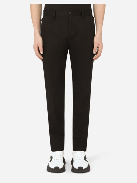 Stretch cotton pants