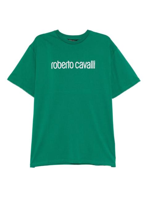 Roberto Cavalli logo-print cotton T-shirt