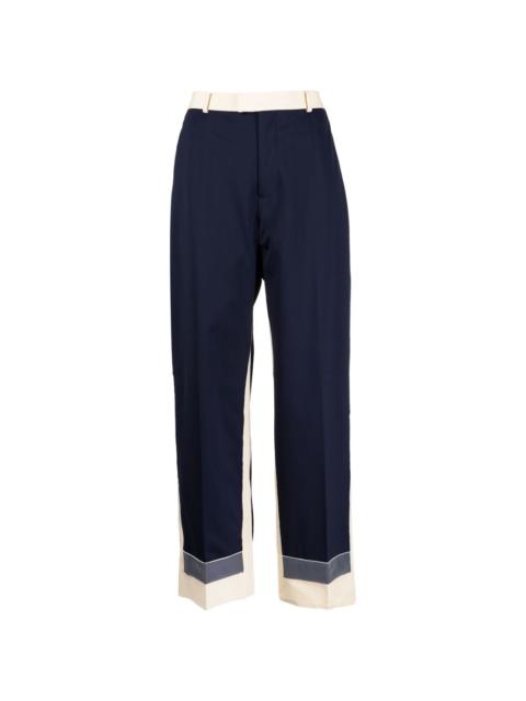 UNDERCOVER two-tone tailored trousers