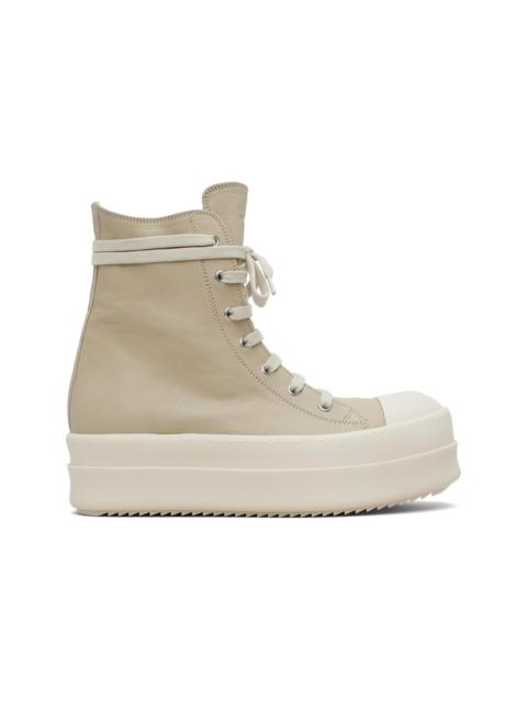 Rick Owens Beige Mega Bumper Sneakers