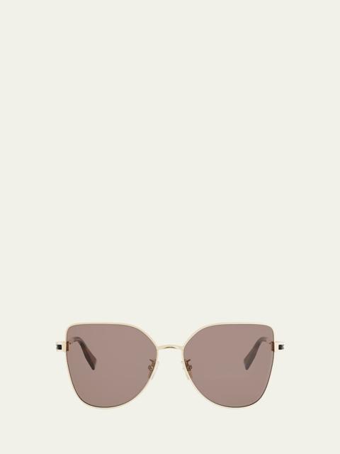 BVLGARI B.zero1 Metal Square Sunglasses