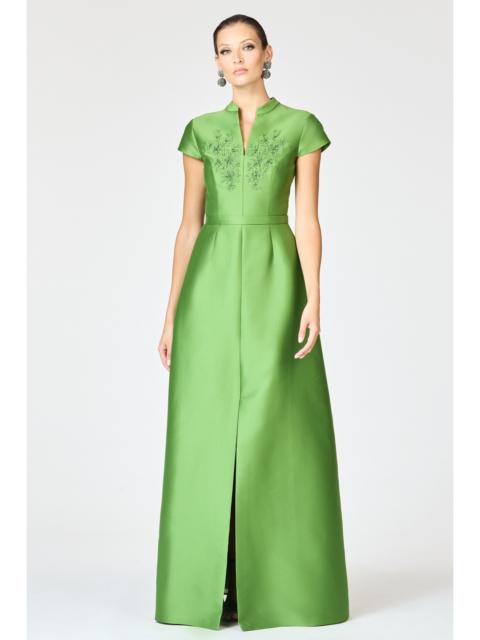 EMBELLISHED MARNI GOWN - TSAVORITE