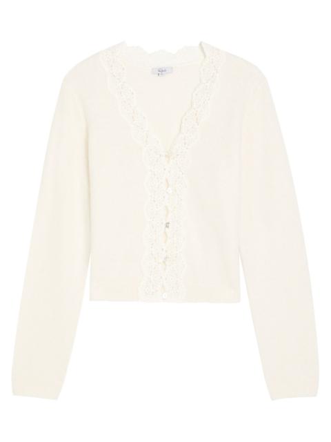 Rails Rails Mer Lace-trim Alpaca-blend Cardigan
