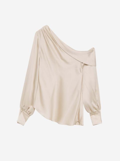 SIMKHAI ALICE ASYMMETRIC BLOUSE