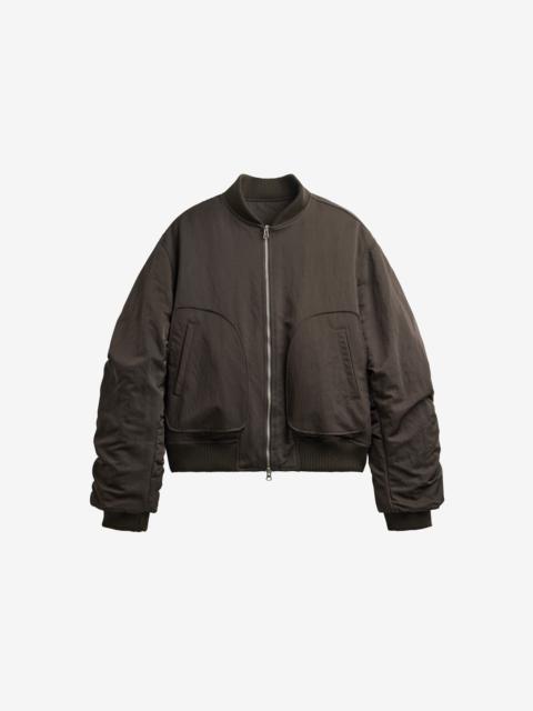 The Frankie Shop Valdres Padded Bomber Jacket - Brown