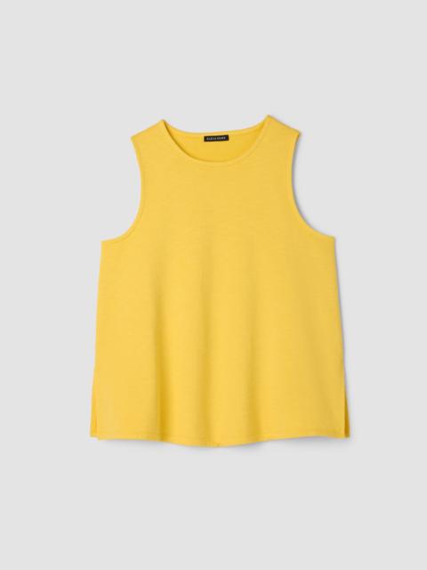 EILEEN FISHER Garment-Dyed Organic Cotton Terry Shell