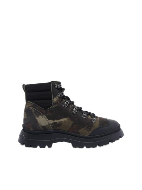 HOGAN leather hiking boots