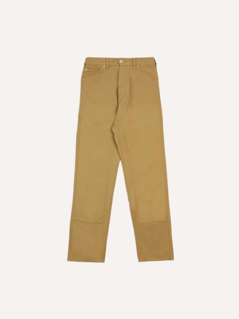 Drake's Sand Lightweight Cotton Canvas Carpenter Pant