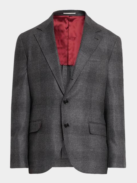 Brunello Cucinelli Men's Wool Plaid Two-Piece Suit