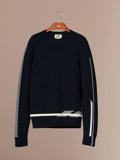 Hermès "Lignes graphiques" crewneck sweater
