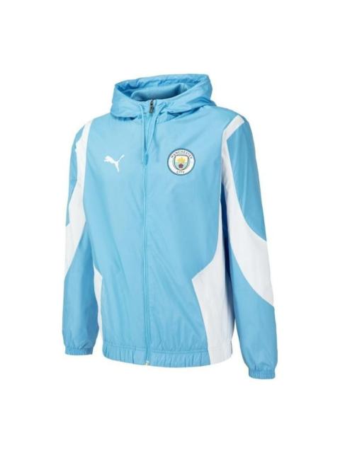 PUMA PUMA Mcfc Prematch Woven Anthem Jacket 'Blue' 772846-01