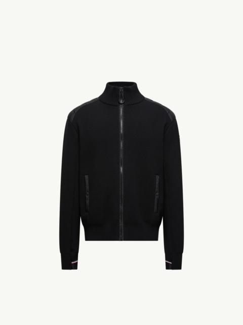 Moncler Grenoble Wool Blend Padded Zip-Up Cardigan