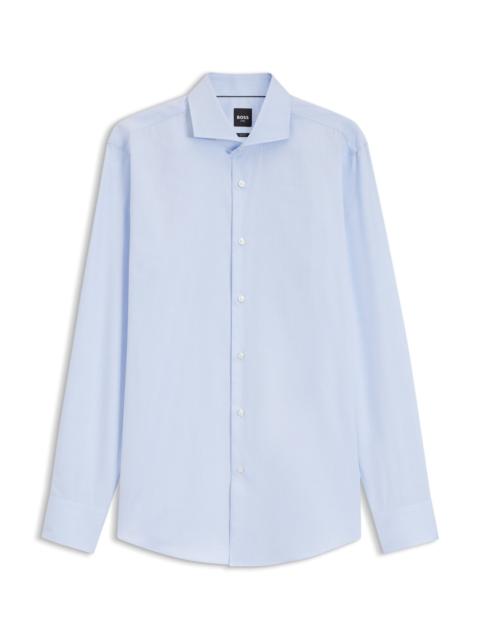 BOSS SLIM-FIT SHIRT CRAFTED FROM A WRINKLE-RESISTANT COTTON BLEND