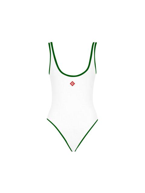 CASABLANCA Green Trim Swimsuit
