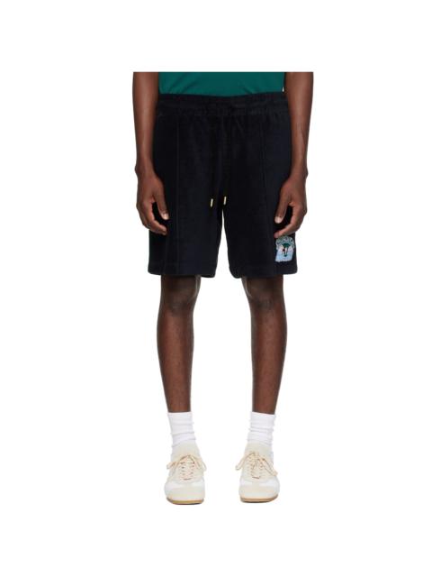 CASABLANCA Black Towelling Shorts
