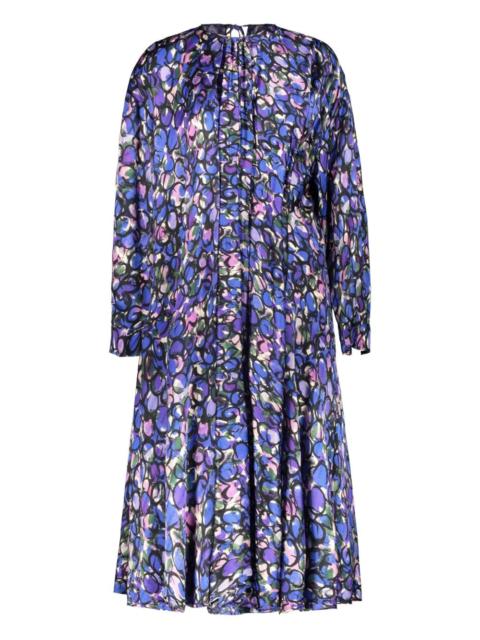 BALENCIAGA jacquard floral-print dress