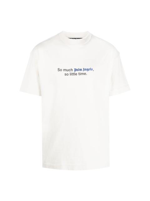 slogan-print cotton T-shirt