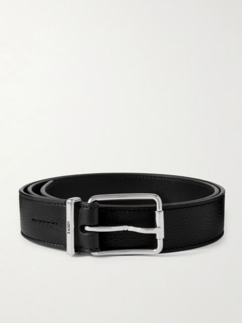 Loewe Essential 3.2cm Full-Grain Leather Belt Black
