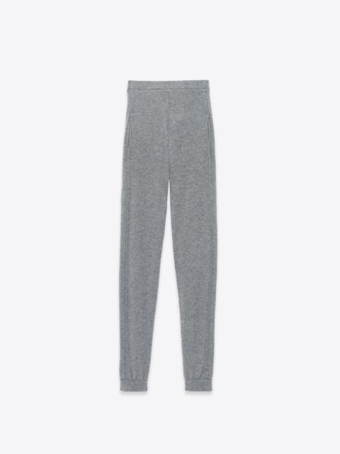SAINT LAURENT high-waisted leggings in cashmere