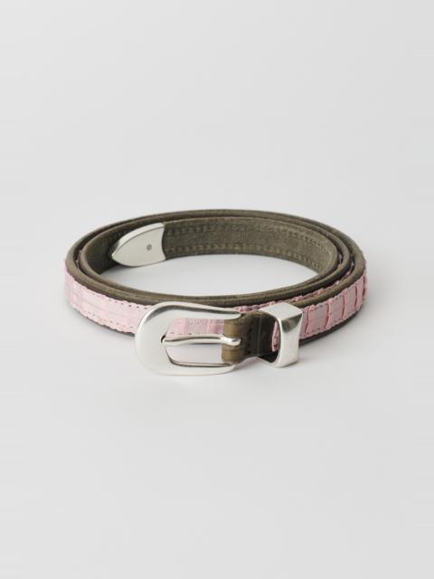 Our Legacy 2 cm Belt Pleated Dusty Pink Ruffles