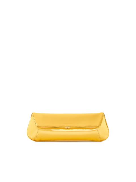 Amina Muaddi ami mirror clutch bag