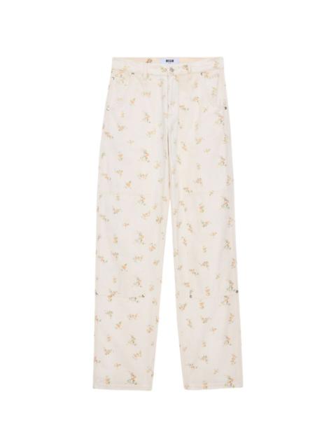 MSGM floral trousers