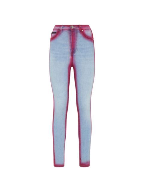Super Fluo high-rise jeggings