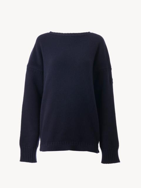 Chloé LOGO SWEATER IN A WOOL & CASHMERE KNIT