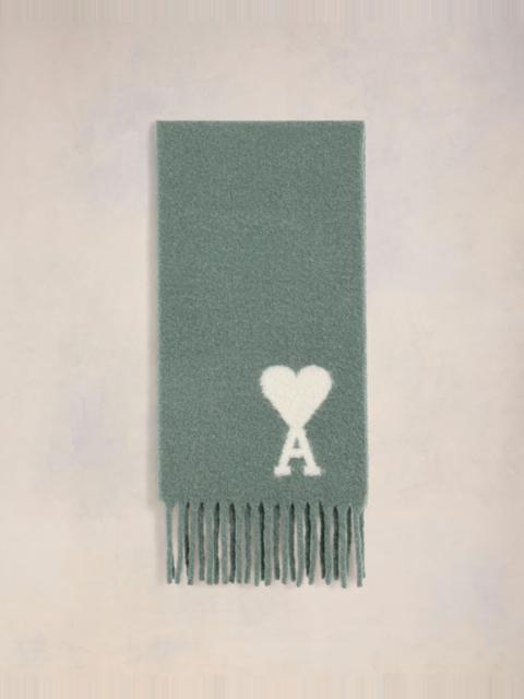【関税&送料込】Ami De Coeur Scarf BLACK Red Ami de Coeur Scarf | AMI PARIS