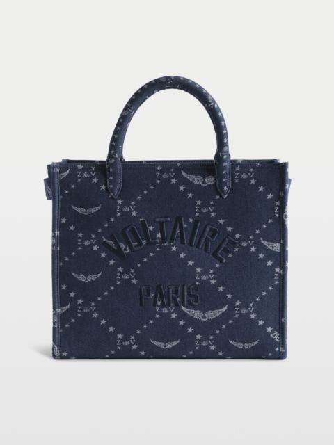 Zadig & Voltaire Angel Monogram Denim Tote