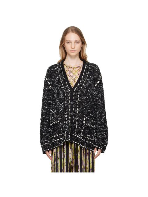 OPEN YY Black Stitch Cardigan