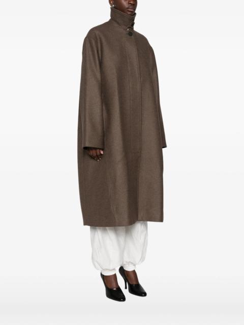 Studio Nicholson Studio Nicholson Ria High-neck Concealed-fastening Coat