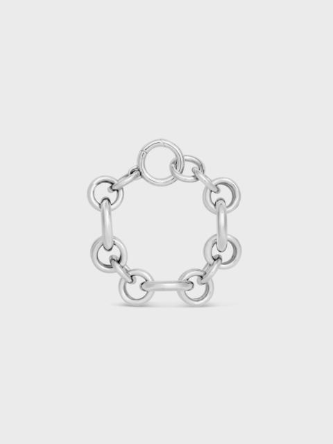 CELINE CHARMS HERITAGE CHUNKY BRACELET IN BRASS WITH RHODIUM FINISH