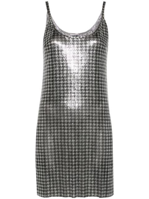 rabanne houndstooth mini dress