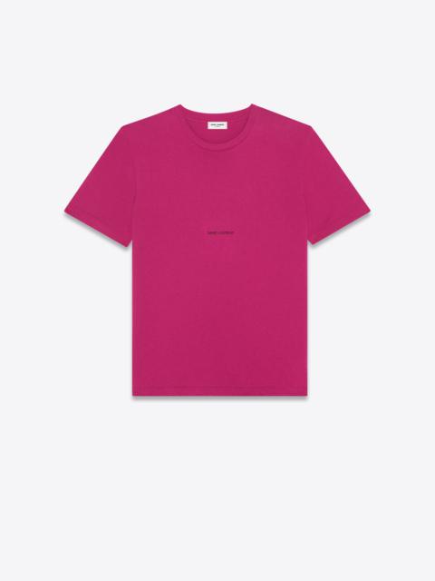 【関税込み】Saint Laurent ピンク Rive Gauche ロゴ T シャツ SAINT LAURENT Pink Rive Gauche Logo T-Shirt | ssense