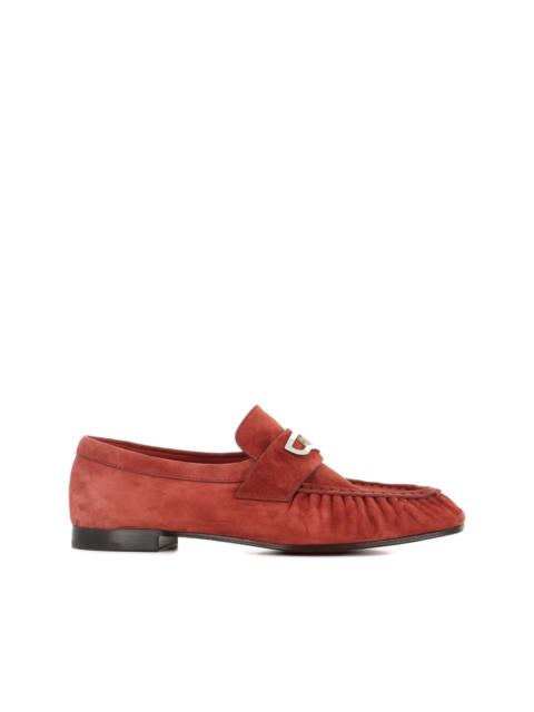 Christian Louboutin Mocallista logo-plaque fringed loafers