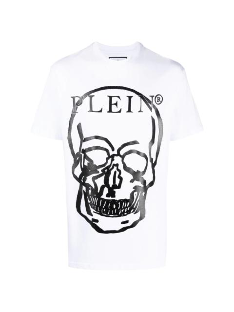 skull-print short-sleeved T-shirt