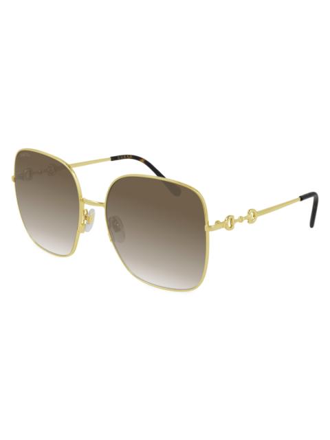 GUCCI Horsebit 61MM Rectangular Sunglasses