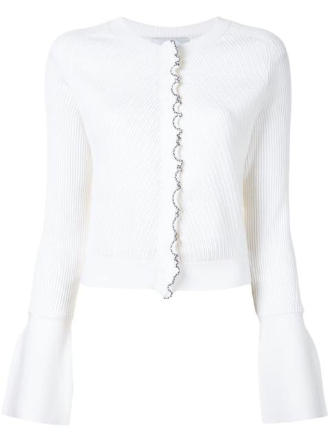 3.1 Phillip Lim tulip sleeve ribbed cardigan