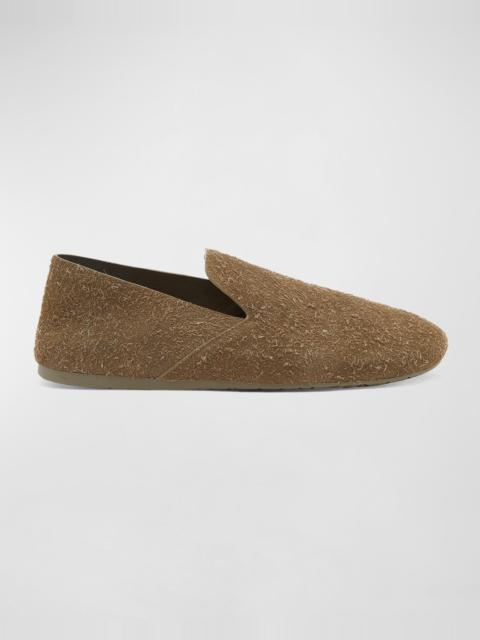 Loewe Men's Campo Brushed Suede Clogs