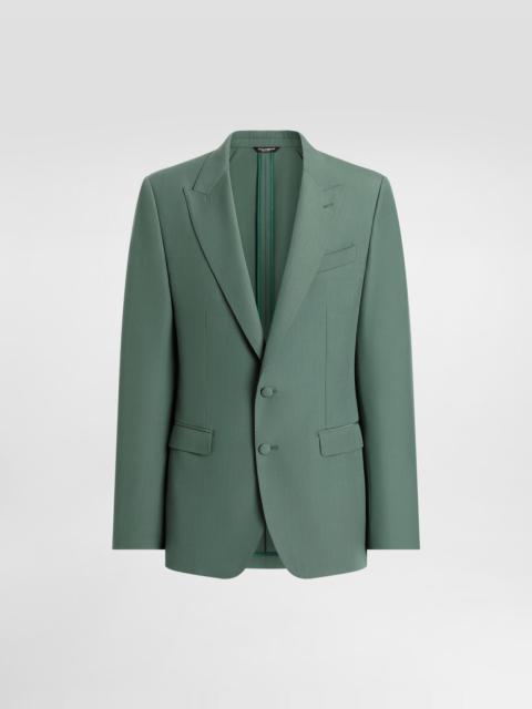Dolce & Gabbana Single-breasted wool poplin jacket