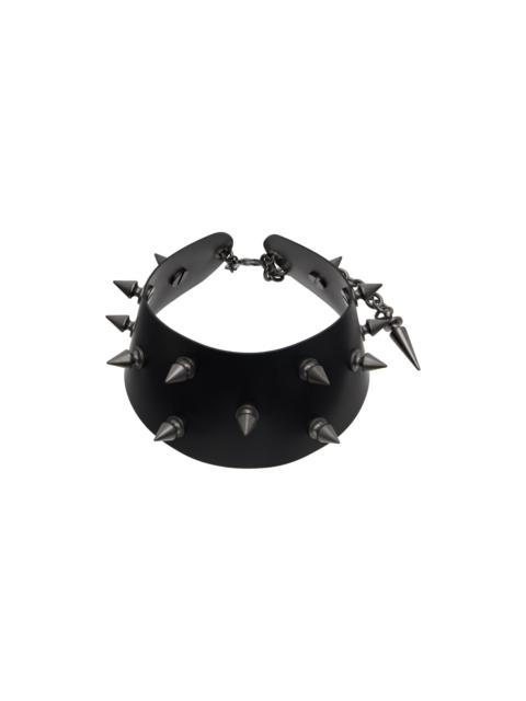 Junya Watanabe Black Rubber Spike Choker