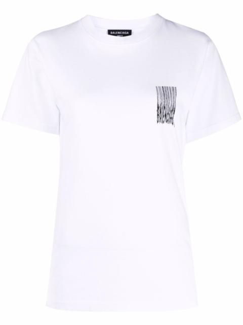 BALENCIAGA barcode-print T-shirt