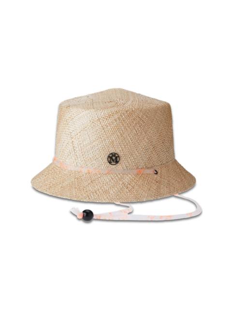 MAISON MICHEL Arsene raffia cloche hat