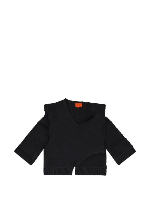 WHO DECIDES WAR V-neck sweater