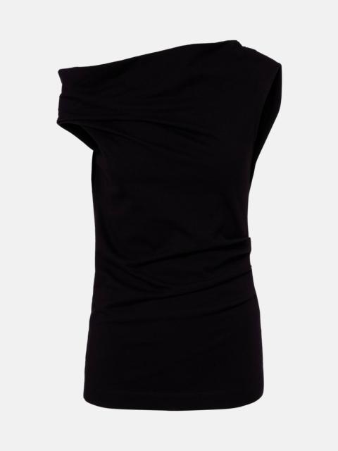 Dries Van Noten Asymmetric cotton top