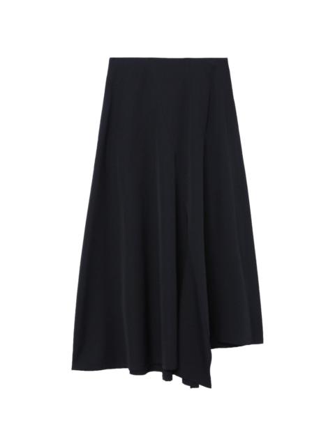 Y's asymmetric midi skirt