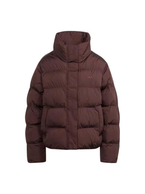 adidas (WMNS) adidas Short Vegan Puffer Jacket 'Brown' IJ8235