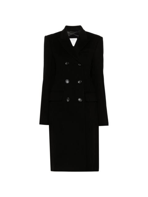 double-breasted wool coat