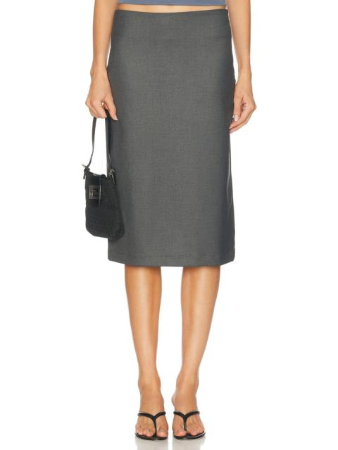 Enza Costa Suiting Minimal Skirt
